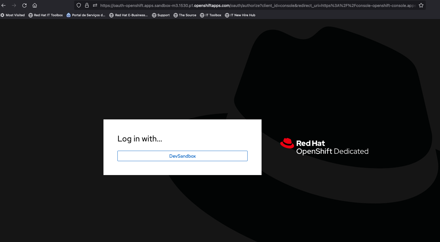 OpenShift login